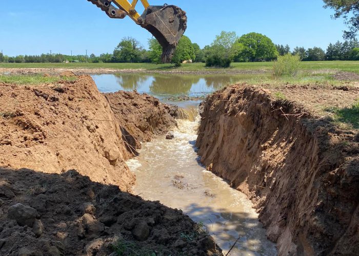 excavation project for drainage